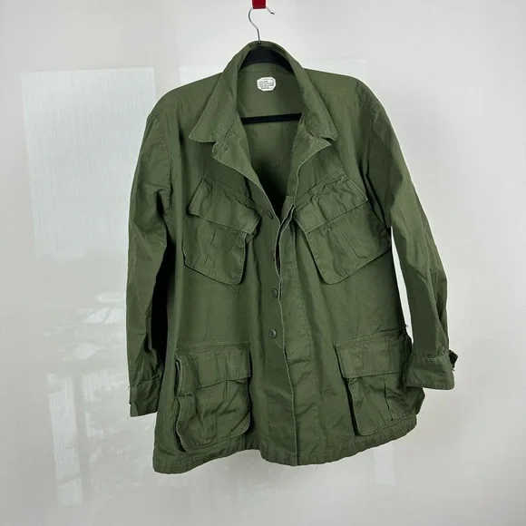 Vietnam War Era Named US Army Tropical Combat Jacket – Khaki – Size Large - Picture 2 of 14